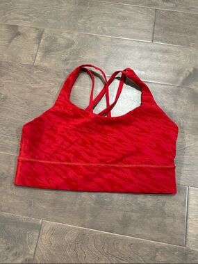 Lululemon Red Strappy Sports Bra